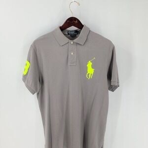 Vintage Polo By Ralph Lauren Custom Fit‎ Golf Performance Polo Shirt Gray Size L